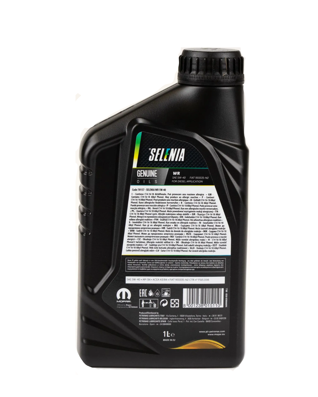 Selenia WR 5W-40 Diesel Fiat 955535-N2 -N3 API SN Acea A3/B4