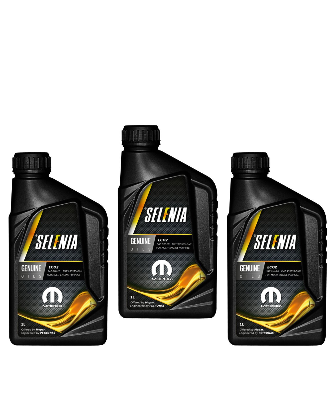 Selenia ECO2 0W-20 Olio Motore Originale FIAT Hybrid FireFly 9.55535-DM1 ACEA C5