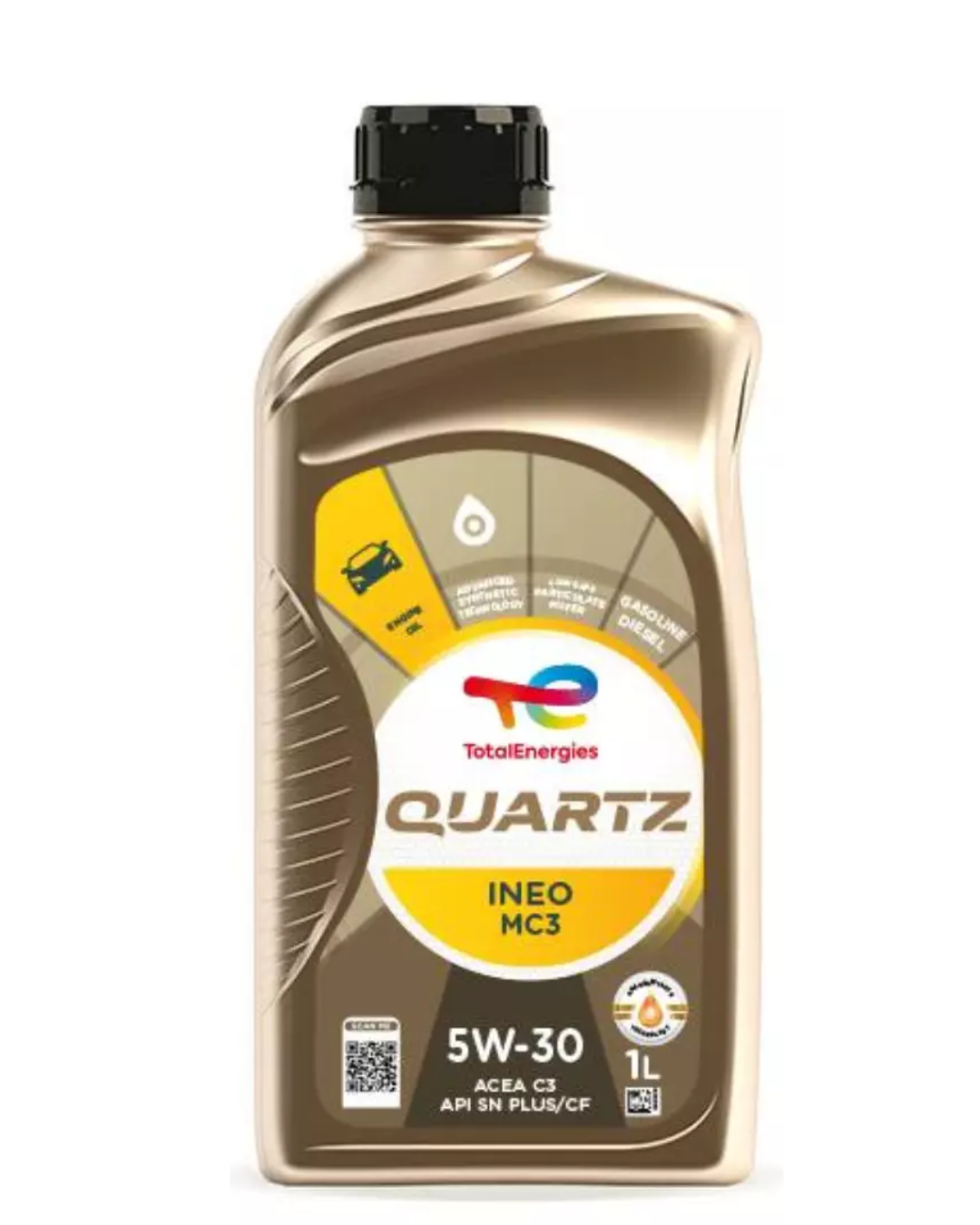 TOTAL QUARTZ INEO MC3 5W-30 Olio Motore Sintetico Low SAPS ACEA C3 API SN PLUS