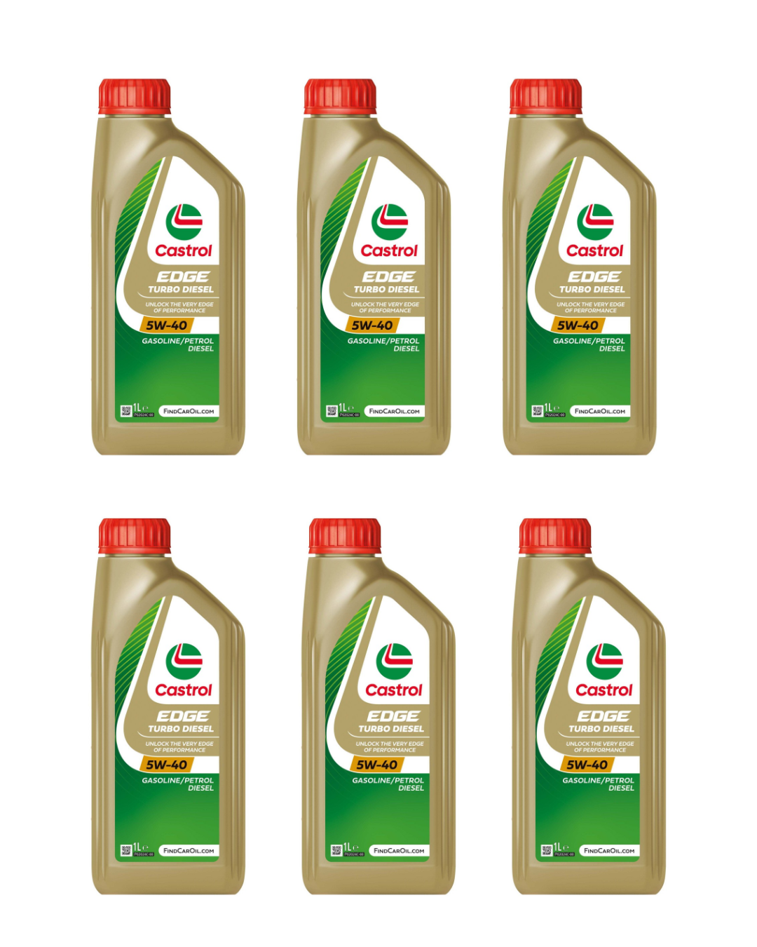 Castrol EDGE 5W-40 Turbo Diesel – Olio Motore Sintetico ACEA C3 | VW 505.00 / 505.01 | FIAT 9.55535-S2