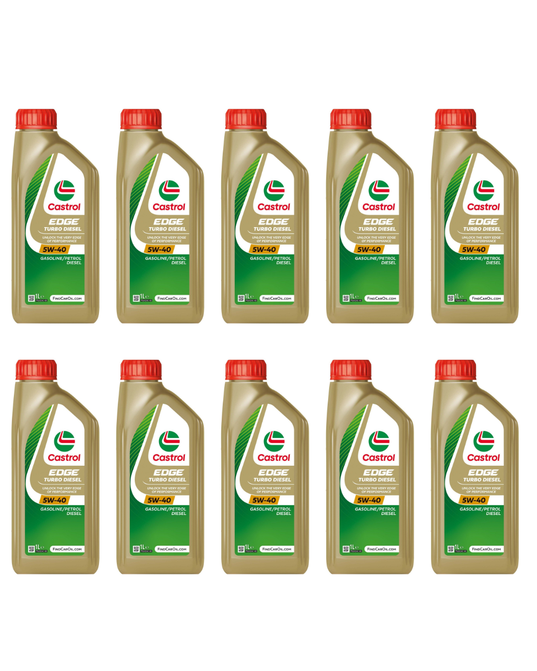 Castrol EDGE 5W-40 Turbo Diesel – Olio Motore Sintetico ACEA C3 | VW 505.00 / 505.01 | FIAT 9.55535-S2