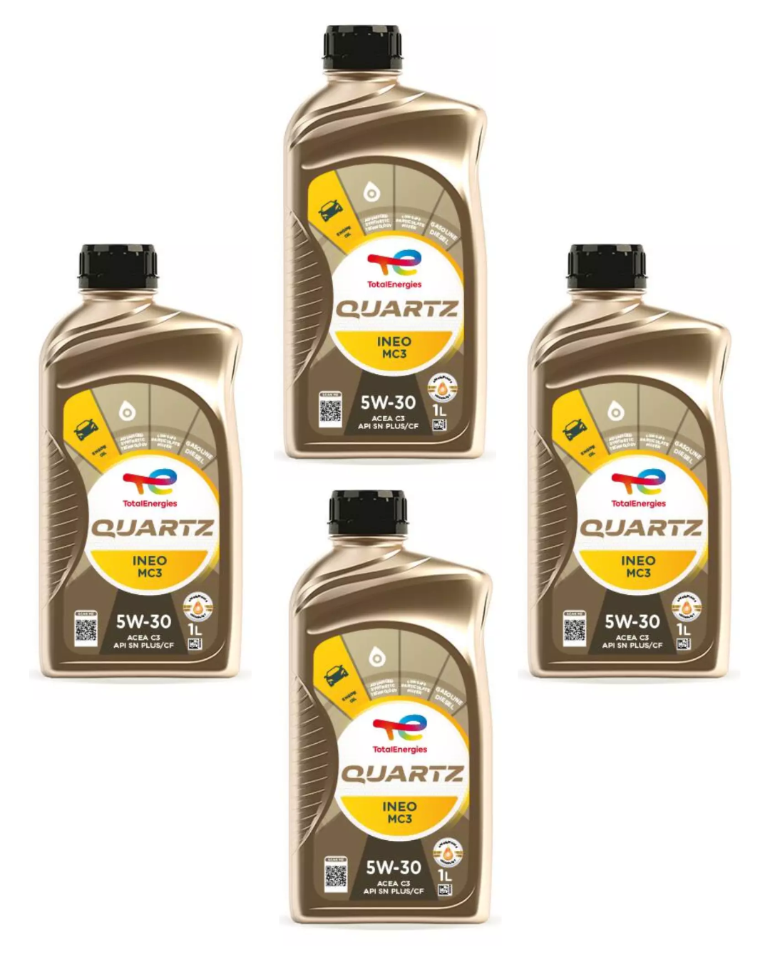 TOTAL QUARTZ INEO MC3 5W-30 Olio Motore Sintetico Low SAPS ACEA C3 API SN PLUS