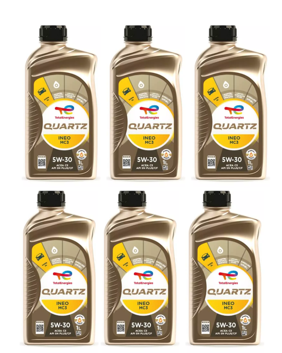 TOTAL QUARTZ INEO MC3 5W-30 Olio Motore Sintetico Low SAPS ACEA C3 API SN PLUS