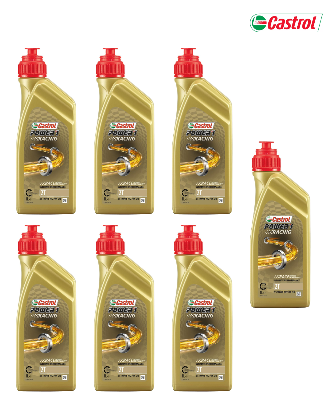 Castrol Power 1 Racing 2T – Olio Motore Sintetico per Moto 2 Tempi
