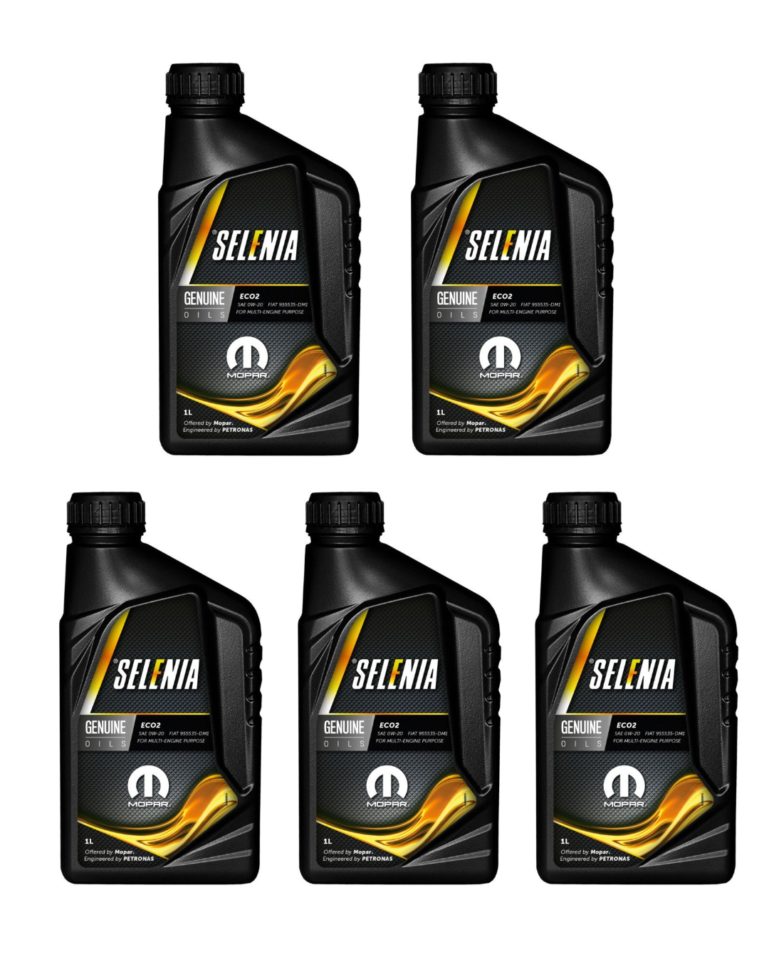 Selenia ECO2 0W-20 Olio Motore Originale FIAT Hybrid FireFly 9.55535-DM1 ACEA C5