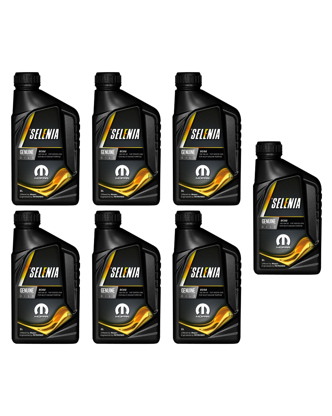 Selenia ECO2 0W-20 Olio Motore Originale FIAT Hybrid FireFly 9.55535-DM1 ACEA C5