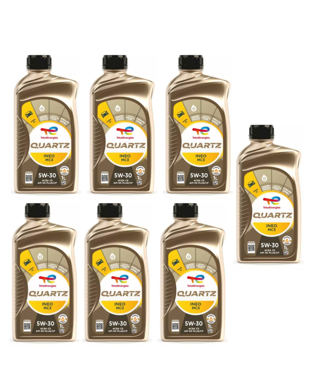 TOTAL QUARTZ INEO MC3 5W-30 Olio Motore Sintetico Low SAPS ACEA C3 API SN PLUS