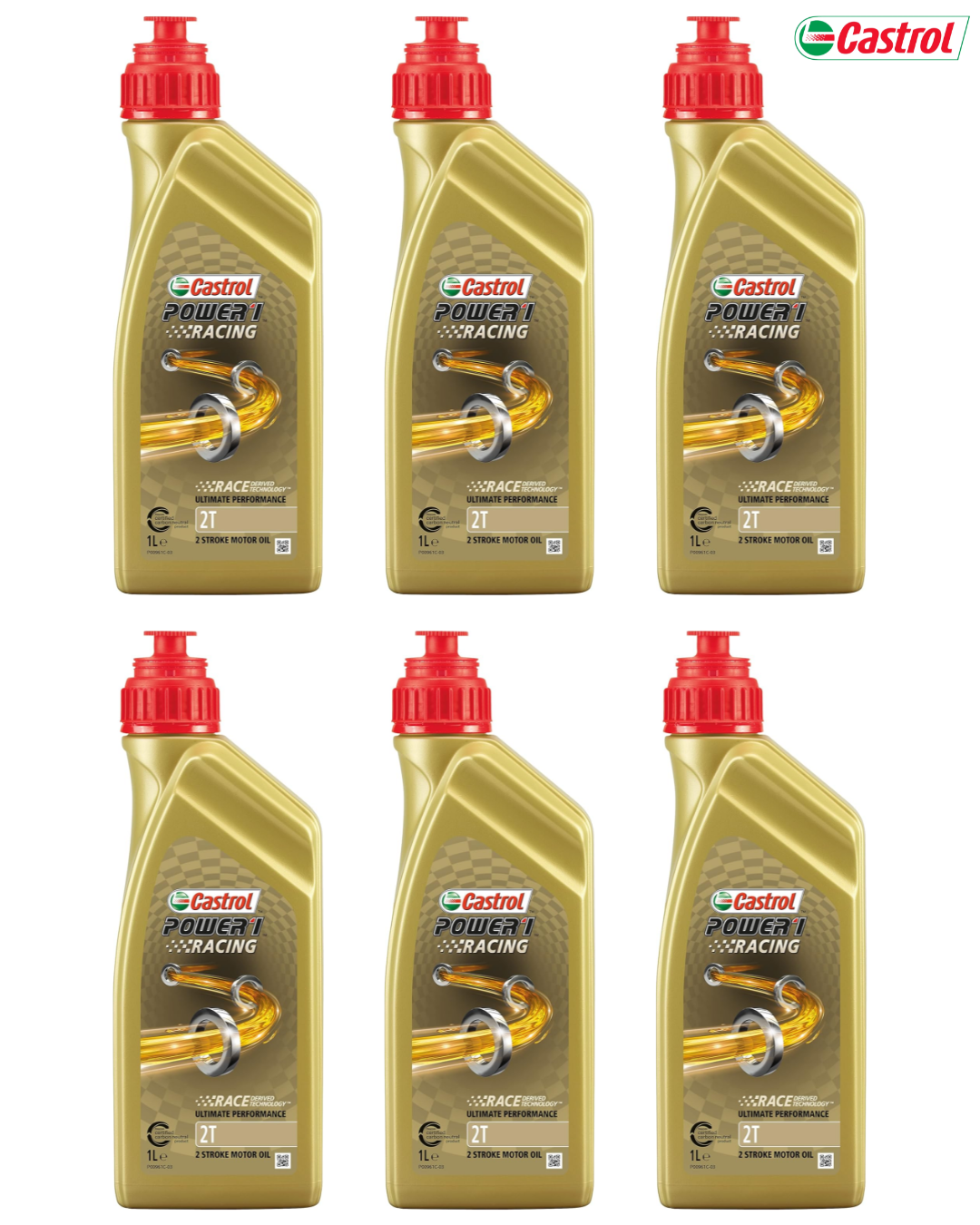 Castrol Power 1 Racing 2T – Olio Motore Sintetico per Moto 2 Tempi