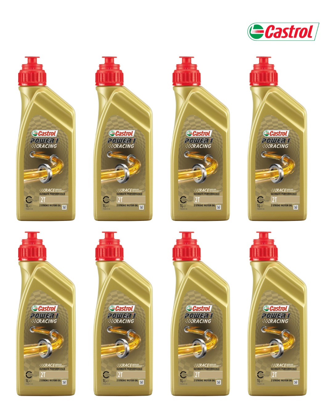Castrol Power 1 Racing 2T – Olio Motore Sintetico per Moto 2 Tempi