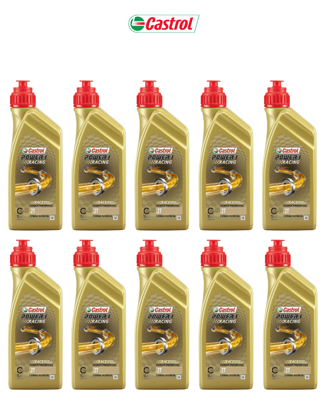 Castrol Power 1 Racing 2T – Olio Motore Sintetico per Moto 2 Tempi
